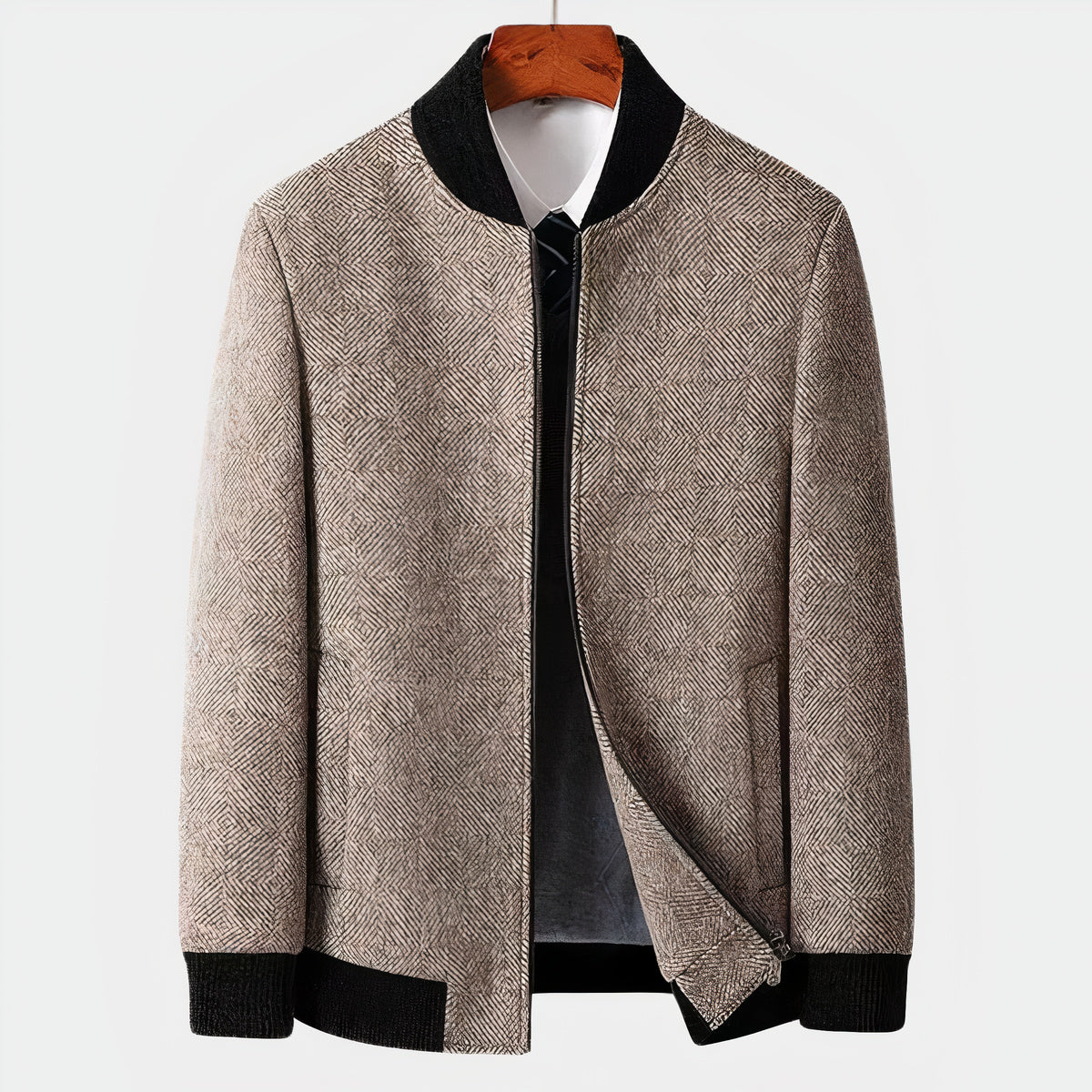 Elegant herenjas van wol, ideaal voor herfst- en winterdagen
