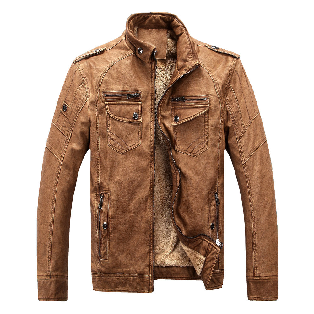Klassiek heren fleece winterjack in een luxe uitvoering voor koude dagen