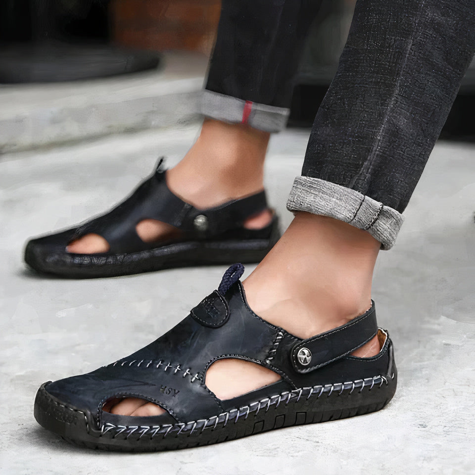 Orthopedische leren sandalen - Bren
