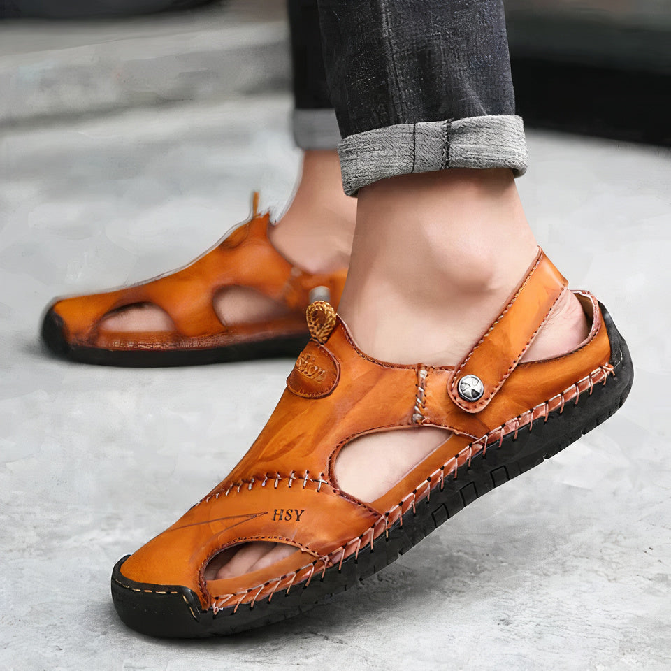 Orthopedische leren sandalen - Bren