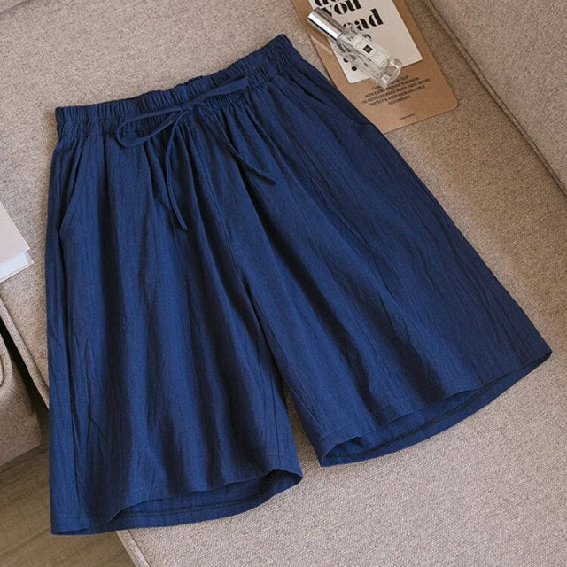 Luchtige katoenen shorts voor dames, perfect voor de zomer met ademend materiaal