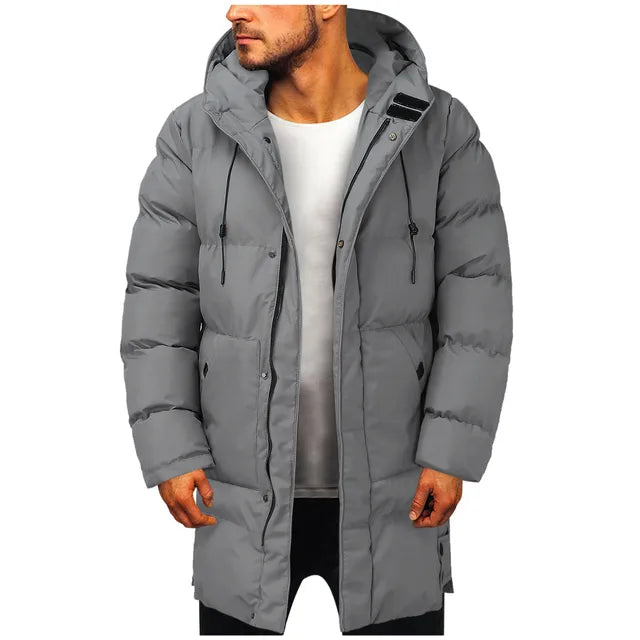 Klassieke gewatteerde donsparka voor de winter met capuchon, ideaal voor koude dagen