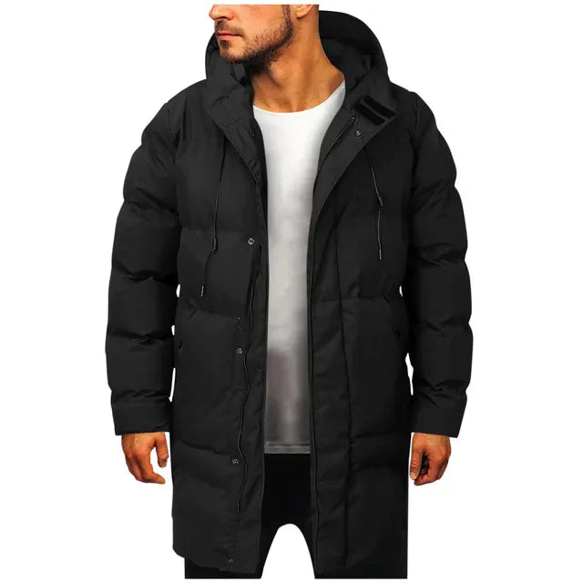 Klassieke gewatteerde donsparka voor de winter met capuchon, ideaal voor koude dagen