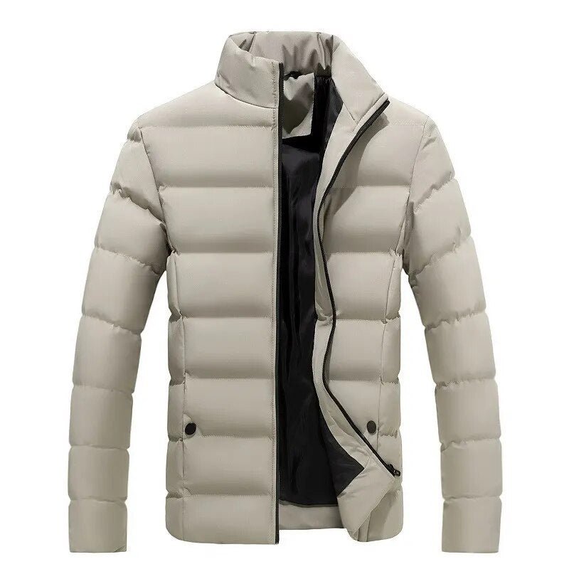 Klassieke gewatteerde winterjas voor heren in een elegant ontwerp