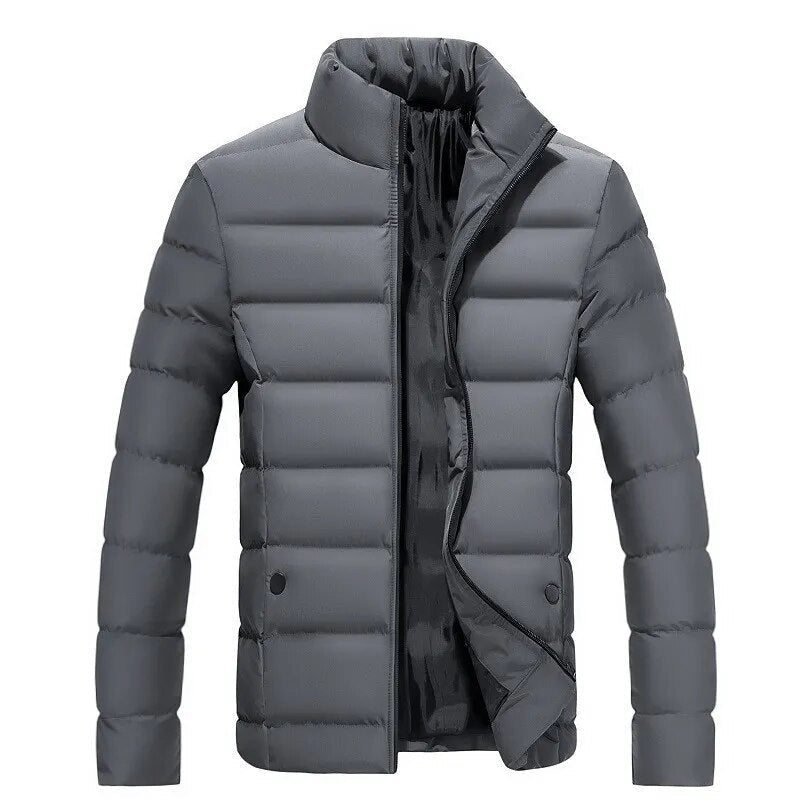 Klassieke gewatteerde winterjas voor heren in een elegant ontwerp