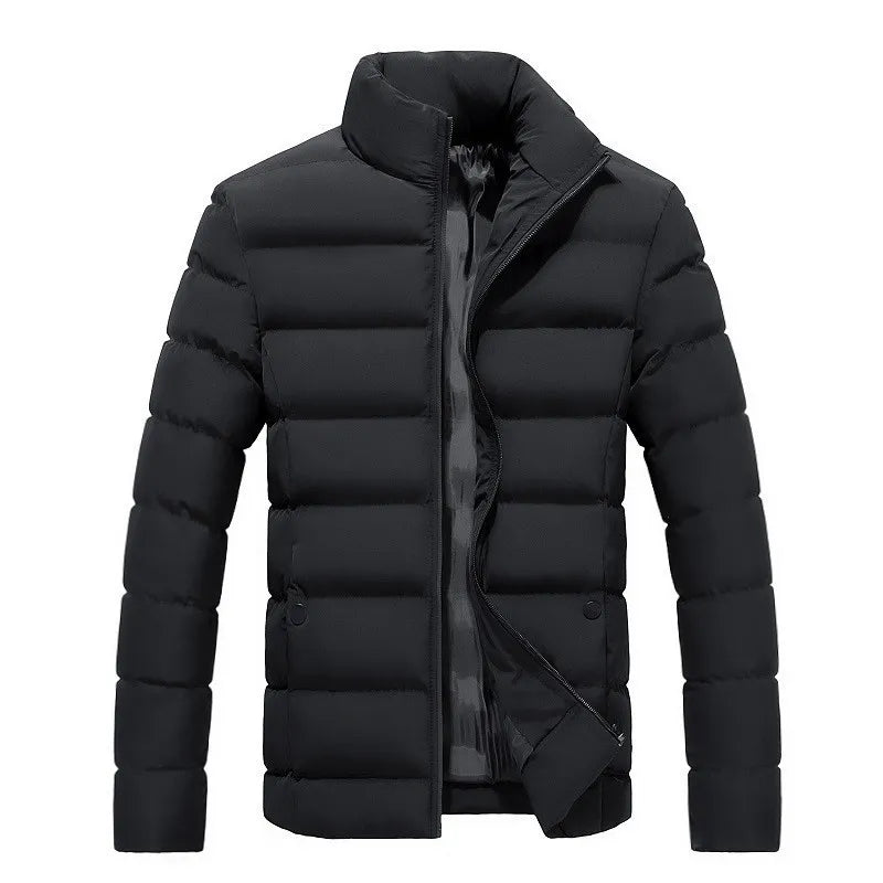 Klassieke gewatteerde winterjas voor heren in een elegant ontwerp