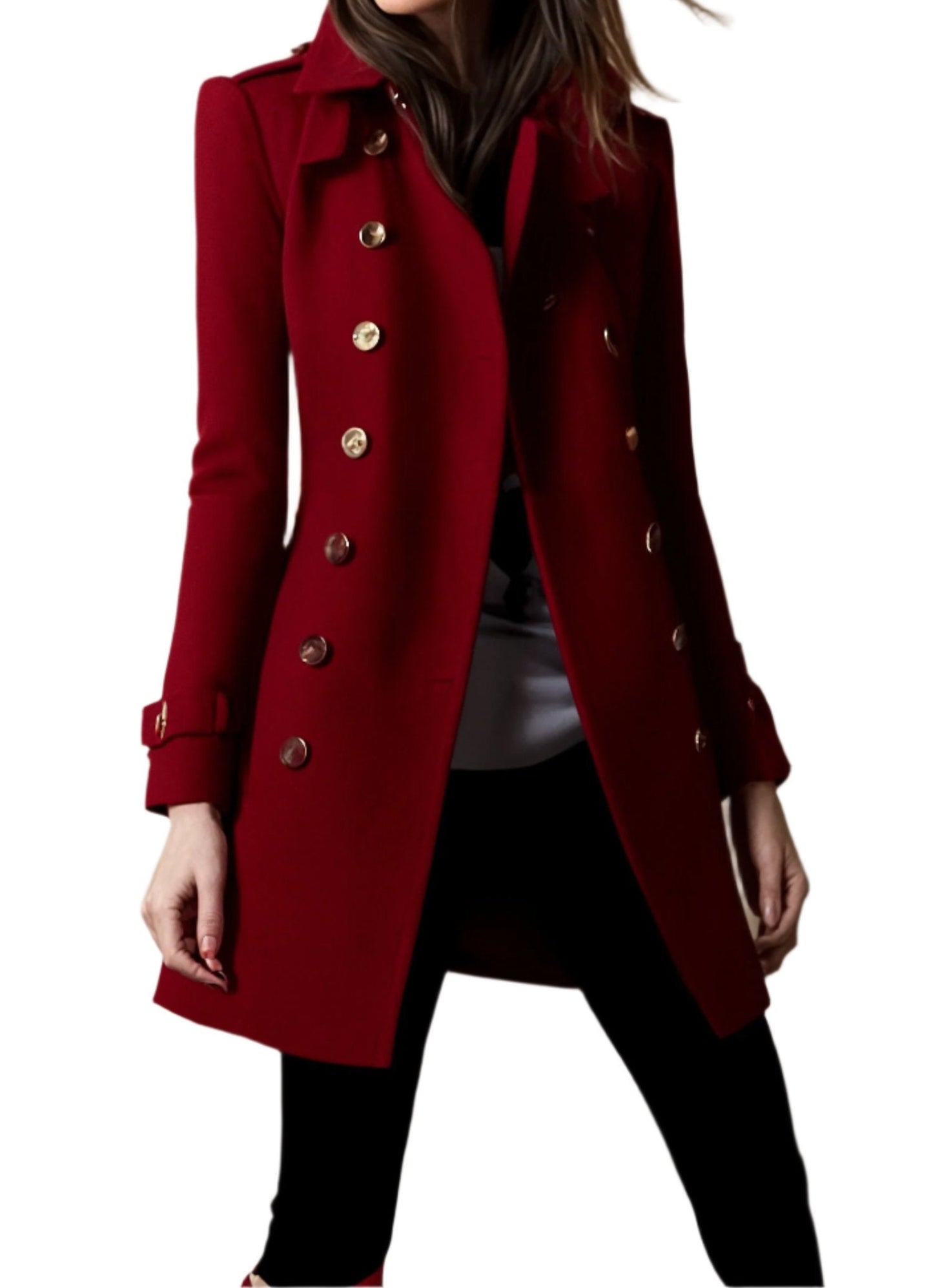 Klassieke winterjas voor vrouwen, elegant en warm voor koude winterdagen
