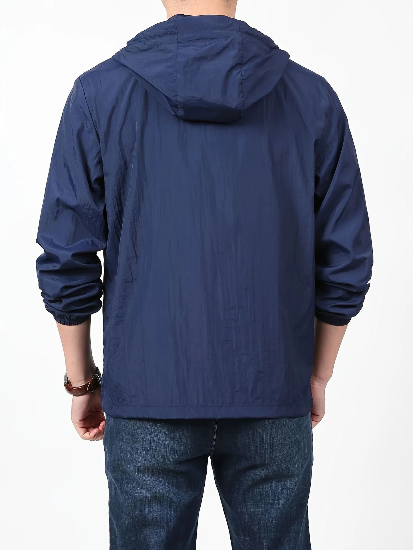 Lichtgewicht zip-up hoodie voor heren, ideaal voor herfst- of winterdagen