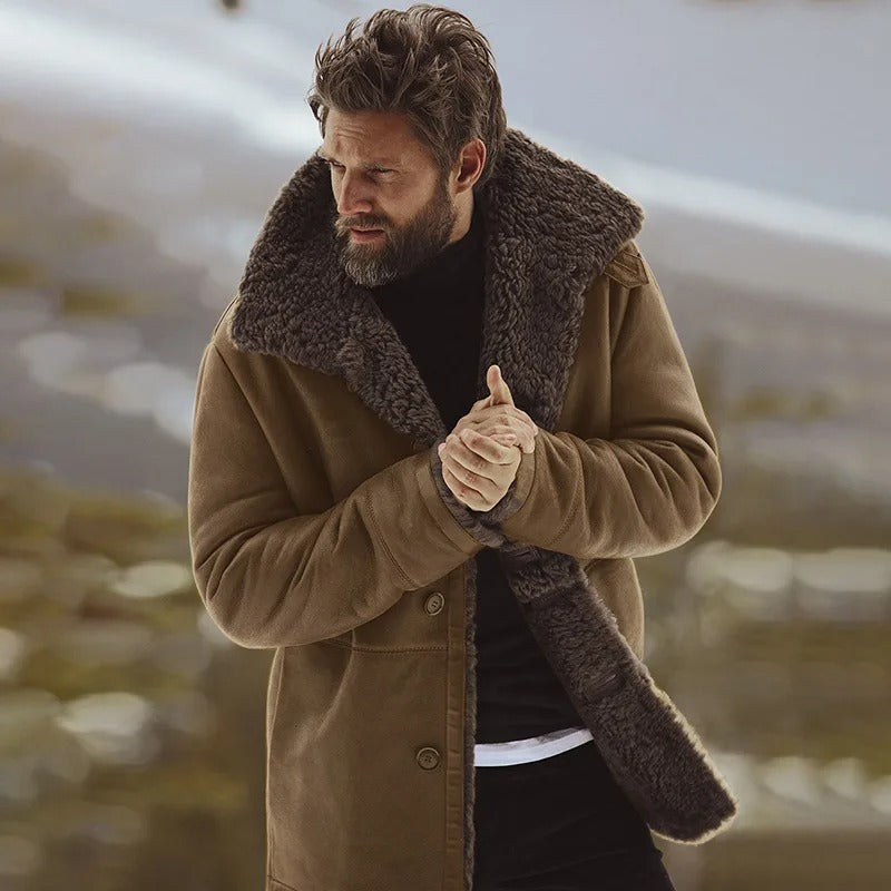 Luxe dikke winterjas voor heren, wind- en koudebestendig met zachte voering voor ultiem comfort