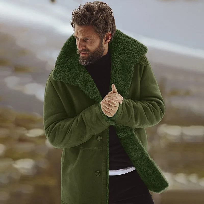 Luxe dikke winterjas voor heren, wind- en koudebestendig met zachte voering voor ultiem comfort