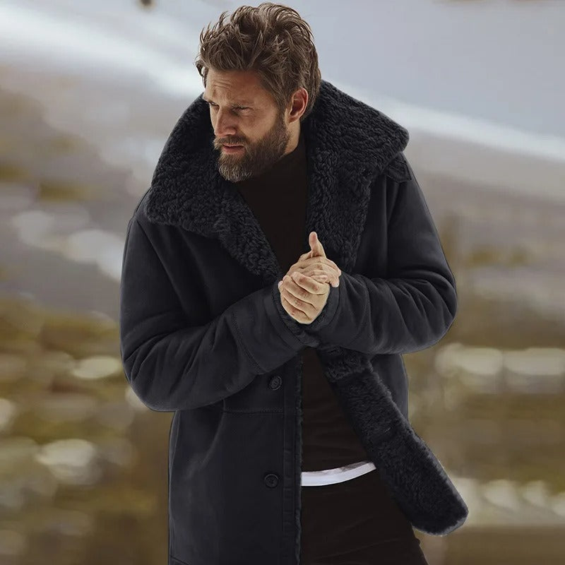Luxe dikke winterjas voor heren, wind- en koudebestendig met zachte voering voor ultiem comfort