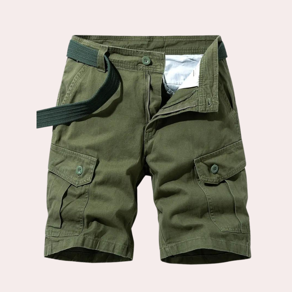 Modern Fit Cargo Shorts voor heren – stijlvol, functioneel en perfect voor de zomer.