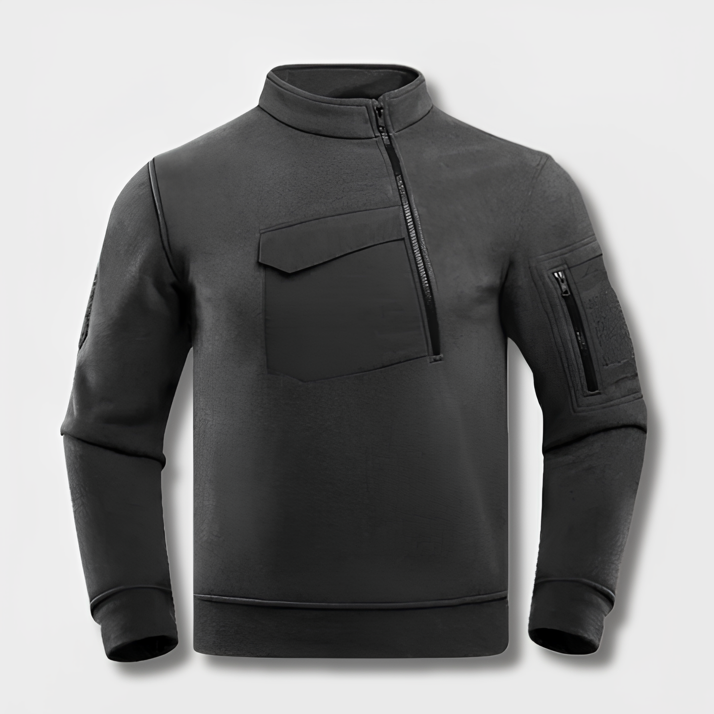 Modern tactisch fleecejack voor heren, ideaal voor buitenavonturen en koude dagen.