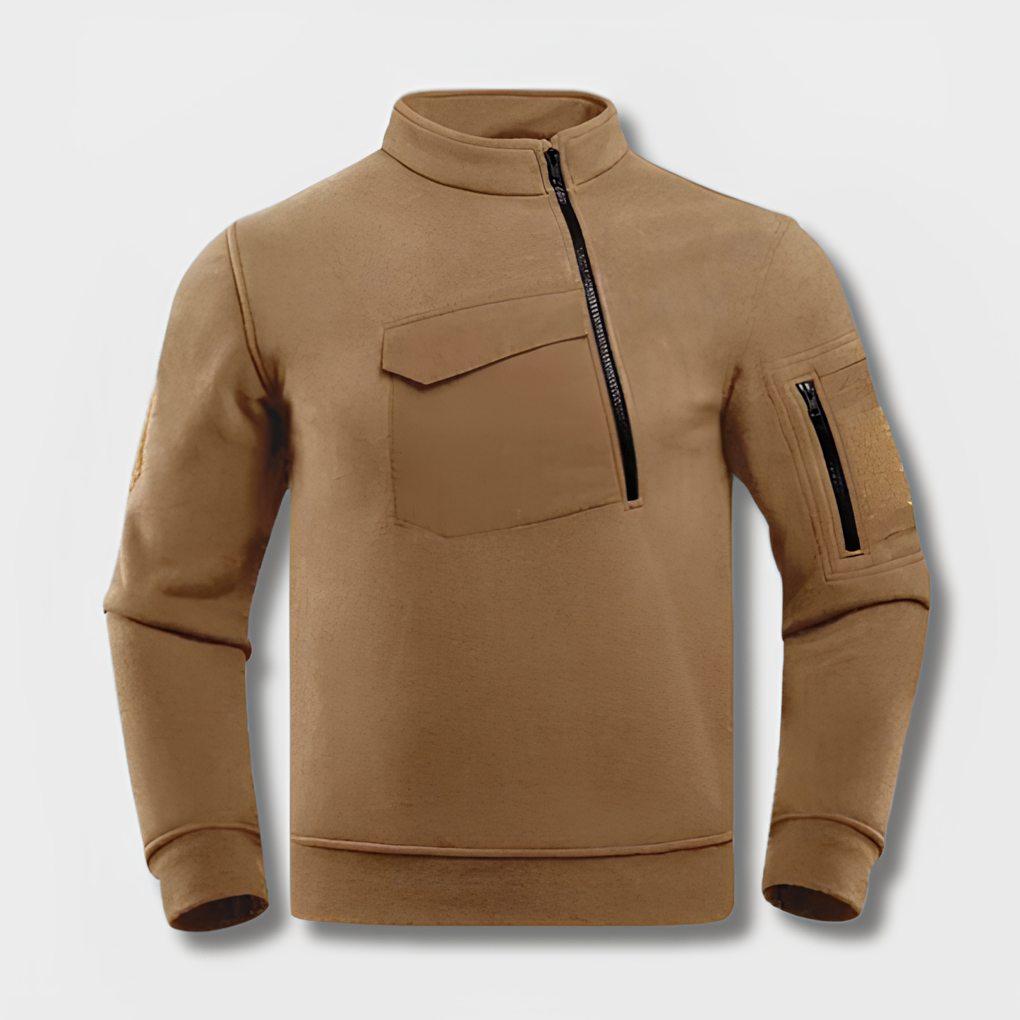 Modern tactisch fleecejack voor heren, ideaal voor buitenavonturen en koude dagen.