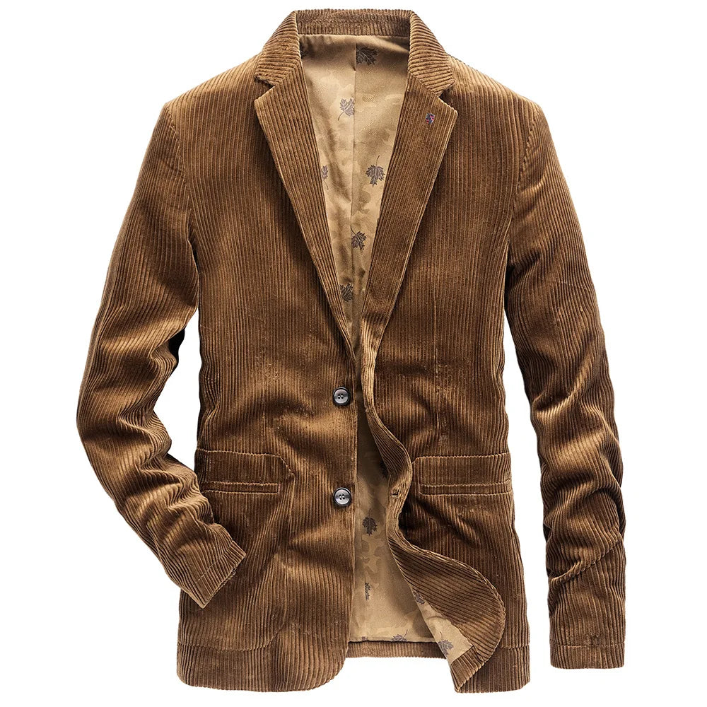 Modieus corduroy jack voor heren, biedt stijl en warmte voor koude dagen