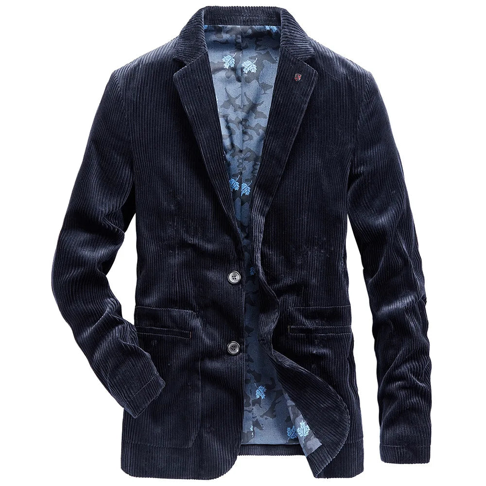 Modieus corduroy jack voor heren, biedt stijl en warmte voor koude dagen