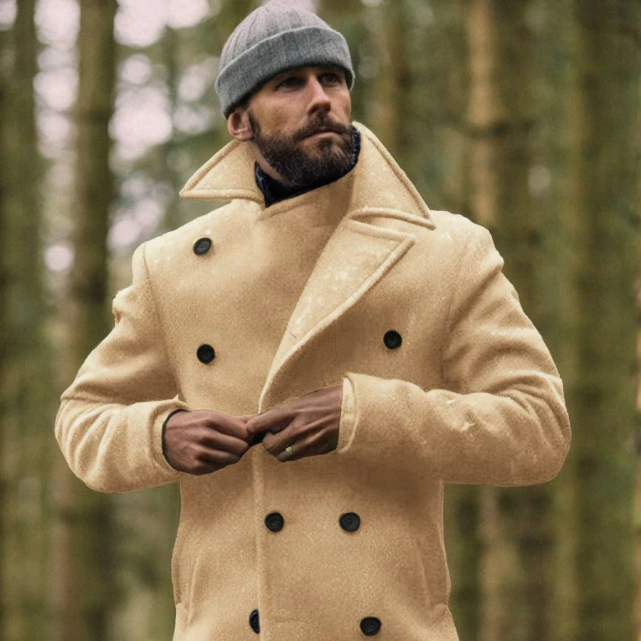 Modieuze katoenen jas voor mannen, stijlvol en comfortabel voor herfst en winter
