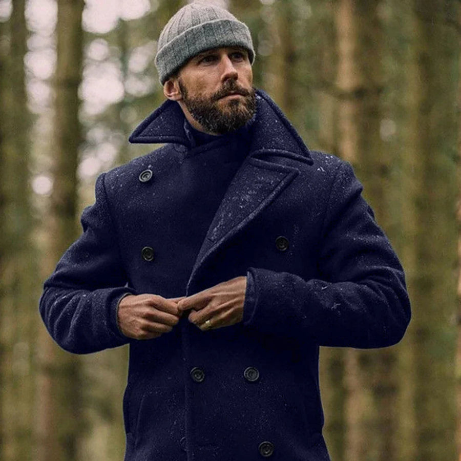 Modieuze katoenen jas voor mannen, stijlvol en comfortabel voor herfst en winter