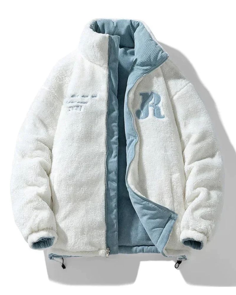 Modieus omkeerbaar winterjack voor heren met een warme voering en waterafstotende buitenlaag, perfect voor herfst- en winterdagen.