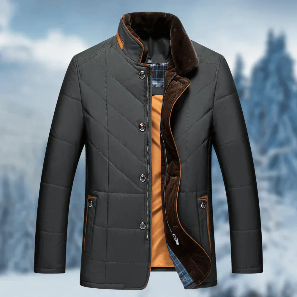 Trendy winterjas voor heren met winddichte en waterafstotende functionaliteit, ideaal voor koude dagen