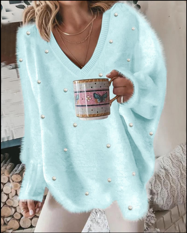 Modieuze trui voor dames, ideaal voor trendy en comfortabele outfits op kille dagen