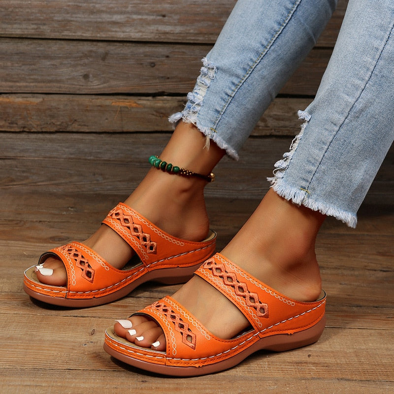 Modieuze en comfortabele zomersandalen voor dames met een licht, ondersteunend voetbed, ideaal voor warme dagen
