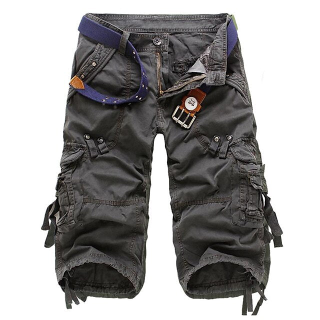 Comfortabele en functionele cargo shorts met meerdere zakken voor heren, ideaal voor de zomer en buitenactiviteiten