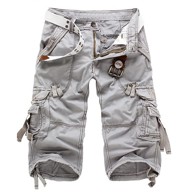 Comfortabele en functionele cargo shorts met meerdere zakken voor heren, ideaal voor de zomer en buitenactiviteiten