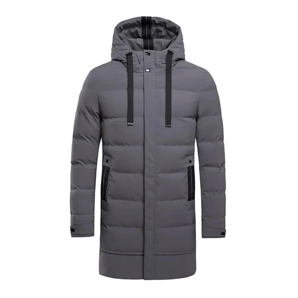 Premium waterdichte lange winterjas voor mannen, ideaal voor regen, wind en sneeuw