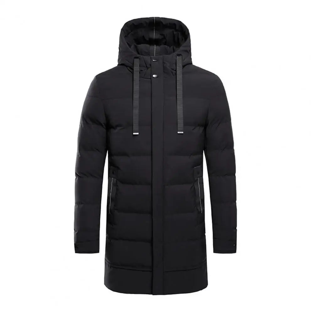 Premium waterdichte lange winterjas voor mannen, ideaal voor regen, wind en sneeuw