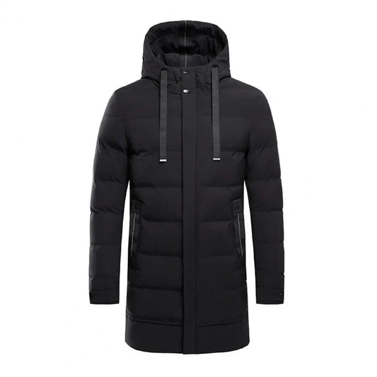 Premium waterdichte lange winterjas voor mannen, ideaal voor regen, wind en sneeuw