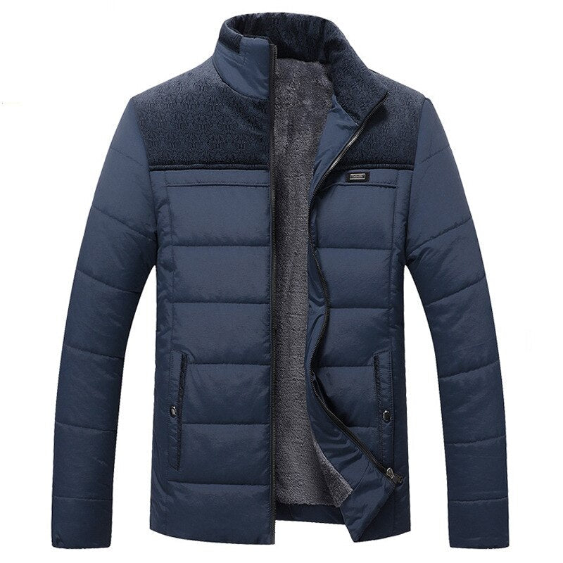 Eersteklas fleece winterjack voor heren met een zachte binnenvoering en winddicht ontwerp.