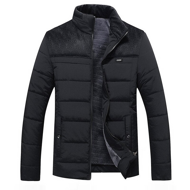 Eersteklas fleece winterjack voor heren met een zachte binnenvoering en winddicht ontwerp.