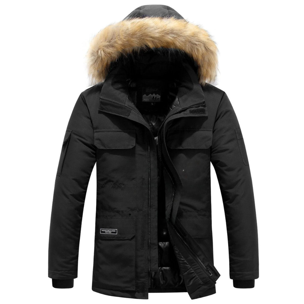 Stijlvolle premium winterjas met een moderne pasvorm en weerbestendig ontwerp.