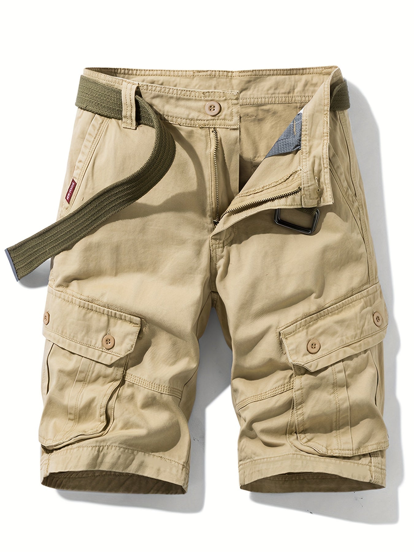 Relaxed model herenshort met knoopzakken - comfortabel, functioneel en stijlvol