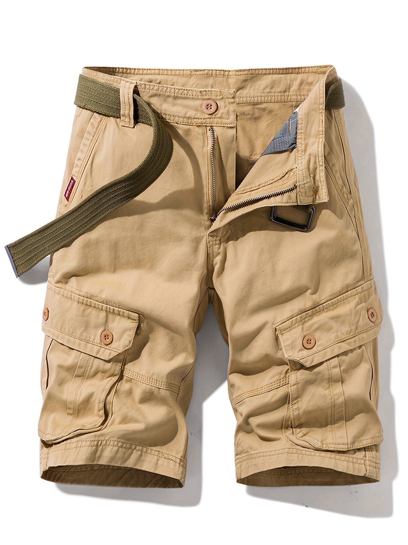 Relaxed model herenshort met knoopzakken - comfortabel, functioneel en stijlvol