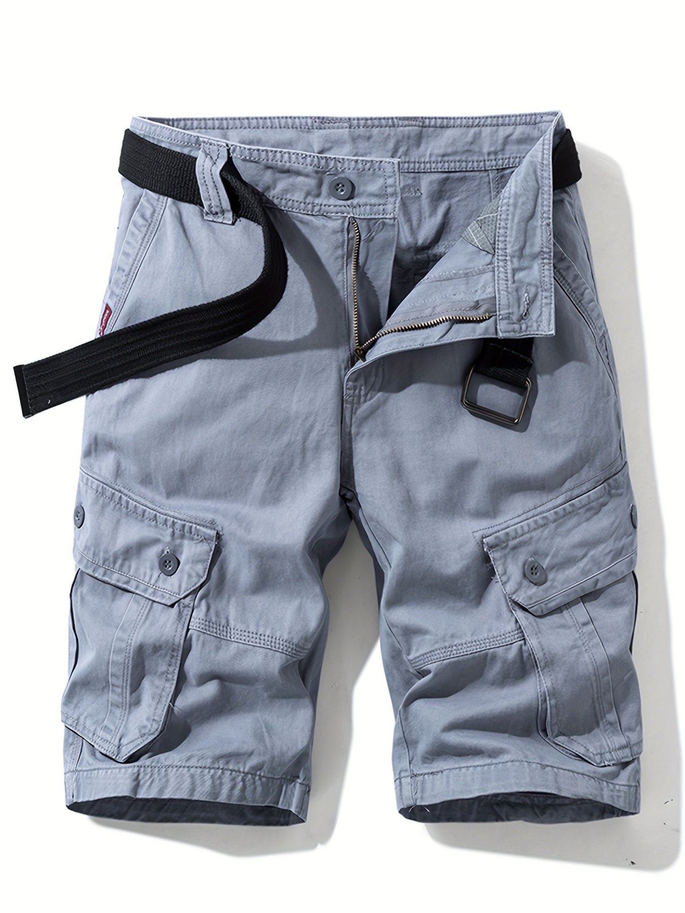 Relaxed model herenshort met knoopzakken - comfortabel, functioneel en stijlvol