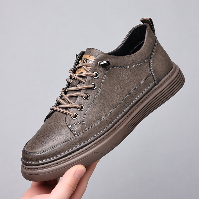 Echt leren herenschoenen, ideaal voor de herfst en winter, leer van hoge kwaliteit met een comfortabele zool en antislipzool.