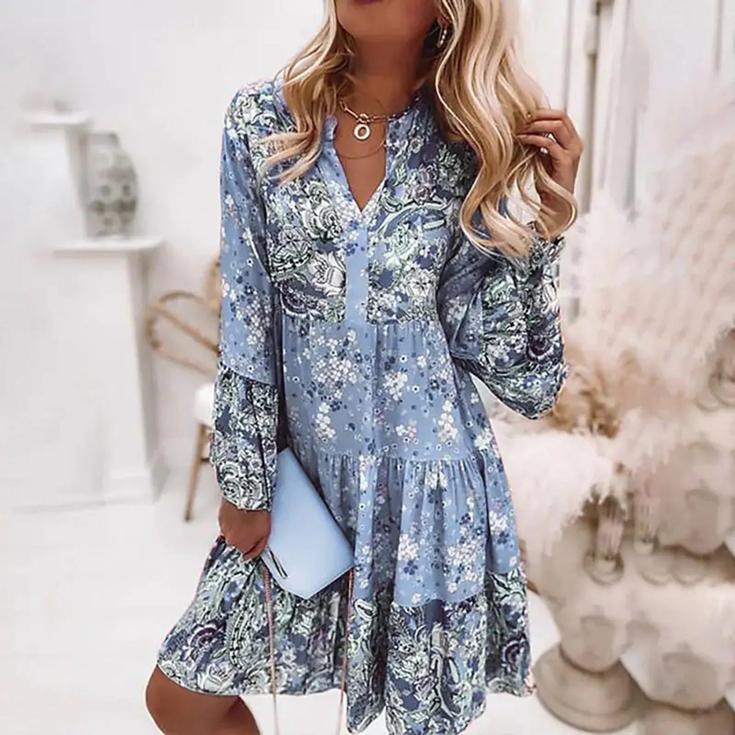 Stijlvolle en vloeiende zomerjurk voor vrouwen - licht, elegant en perfect voor warme dagen.