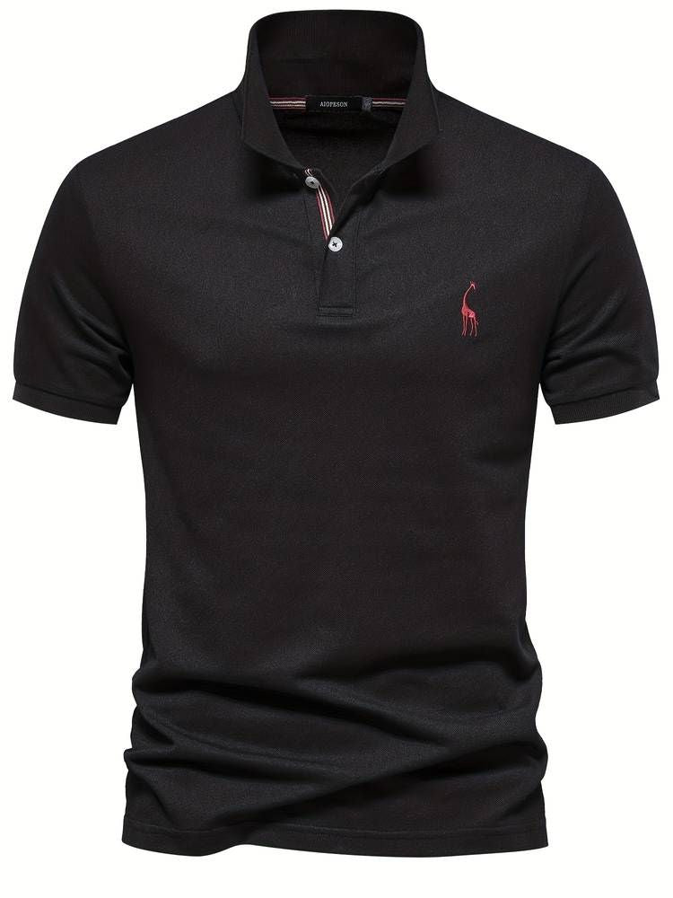 Stijlvolle herenpolo met comfortabele pasvorm, perfect voor herfst en winter.