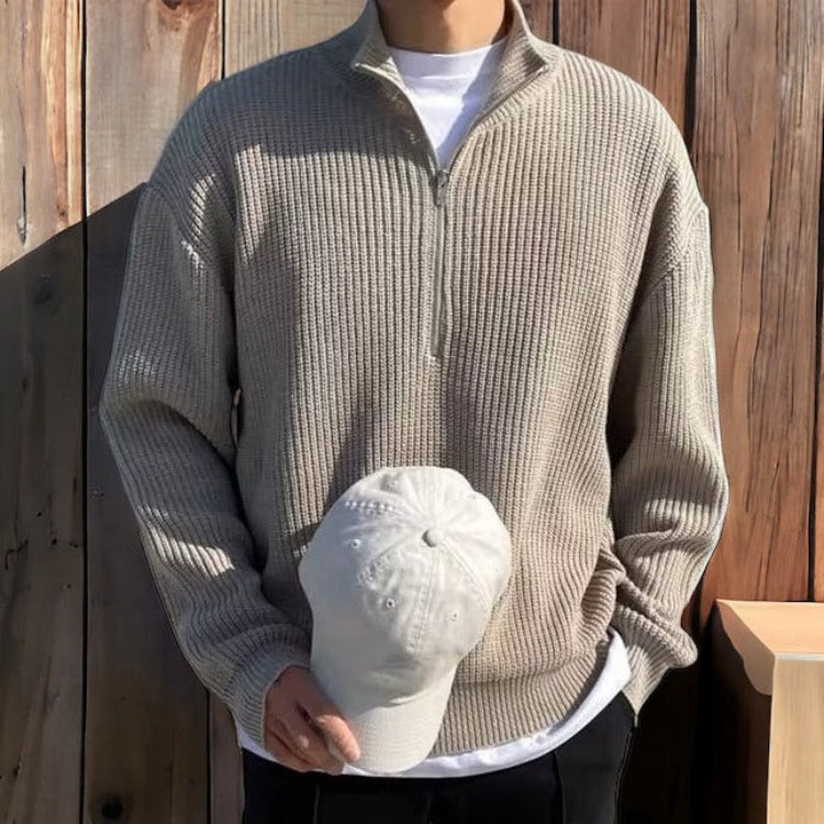 Stijlvolle pullover met ritssluiting voor heren, modern en functioneel, ideaal voor veelzijdig gebruik