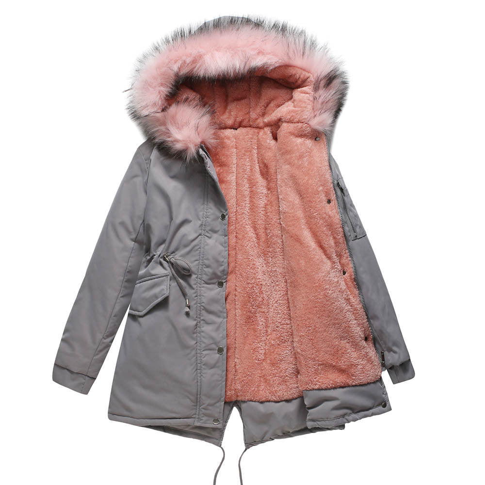 Stijlvolle, warme parka van imitatiebont met capuchon, ideaal voor koude herfst- en winterdagen