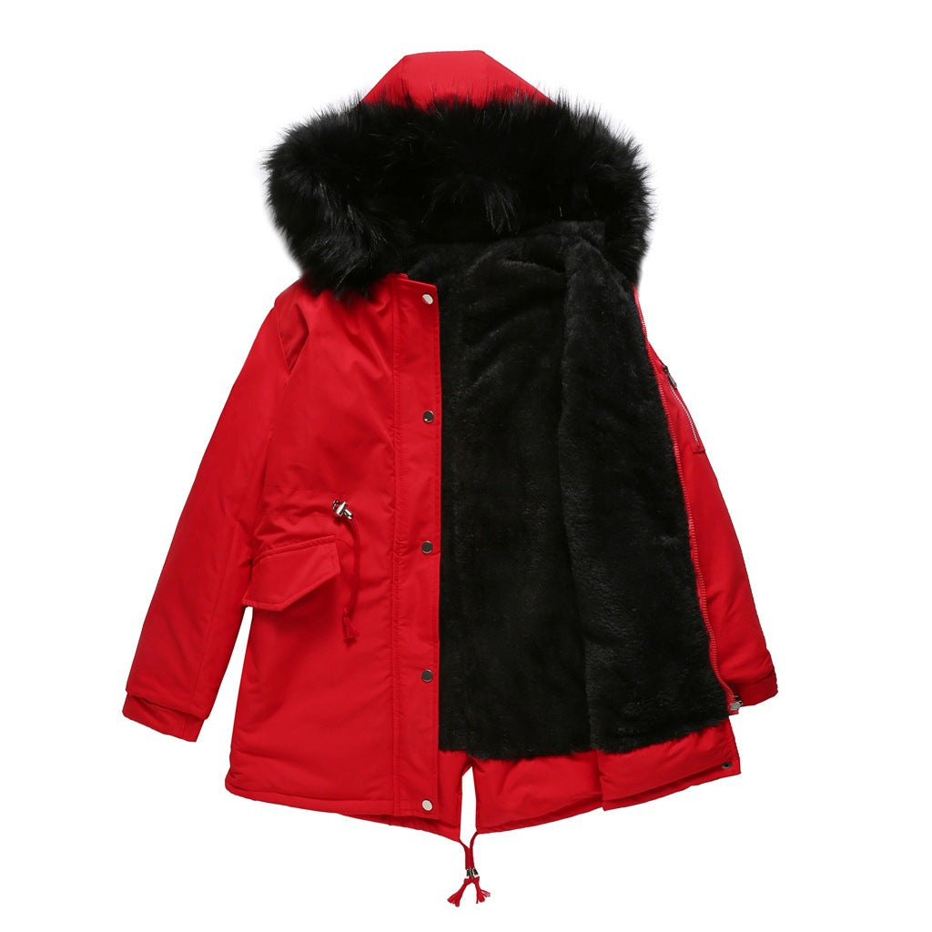 Stijlvolle, warme parka van imitatiebont met capuchon, ideaal voor koude herfst- en winterdagen