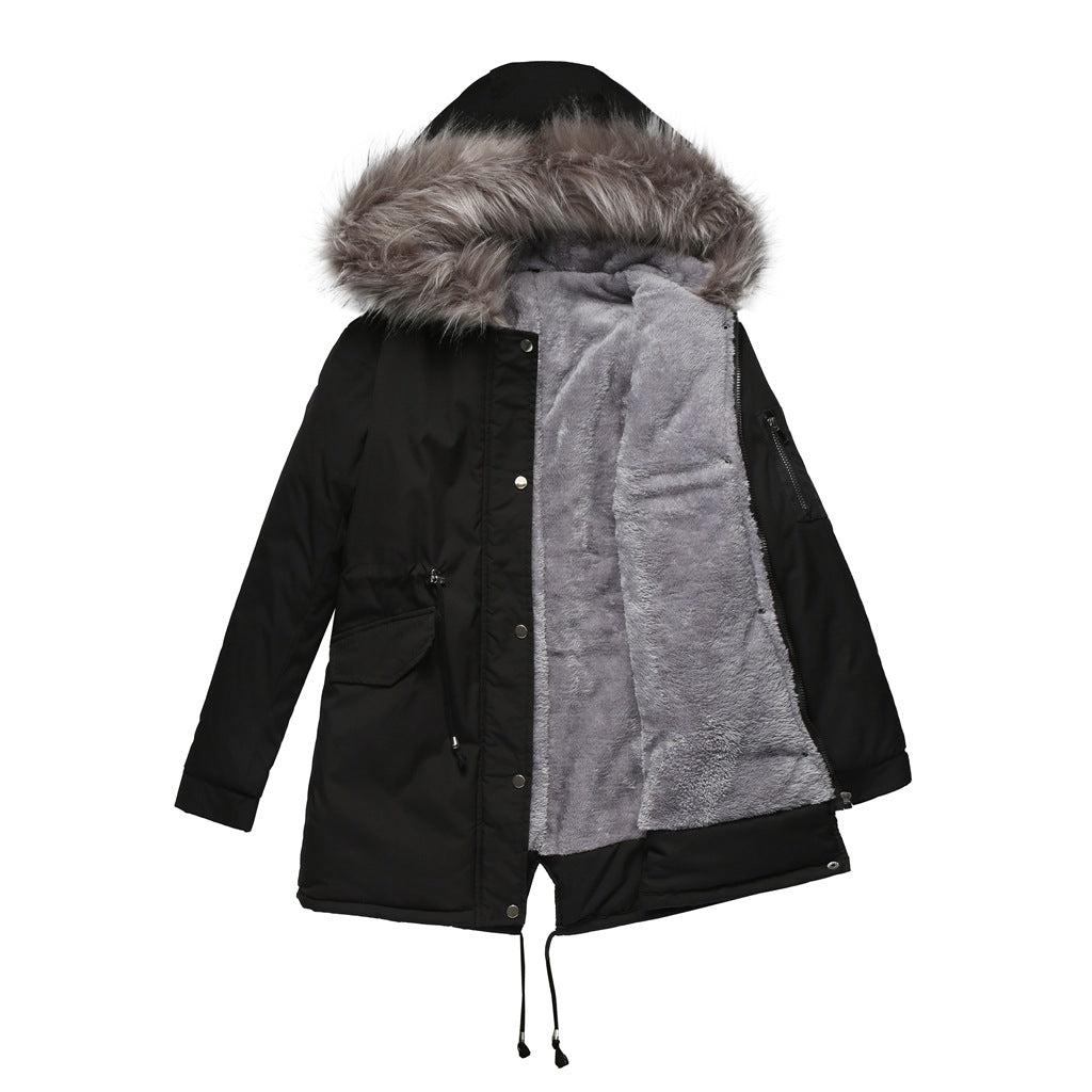 Stijlvolle, warme parka van imitatiebont met capuchon, ideaal voor koude herfst- en winterdagen