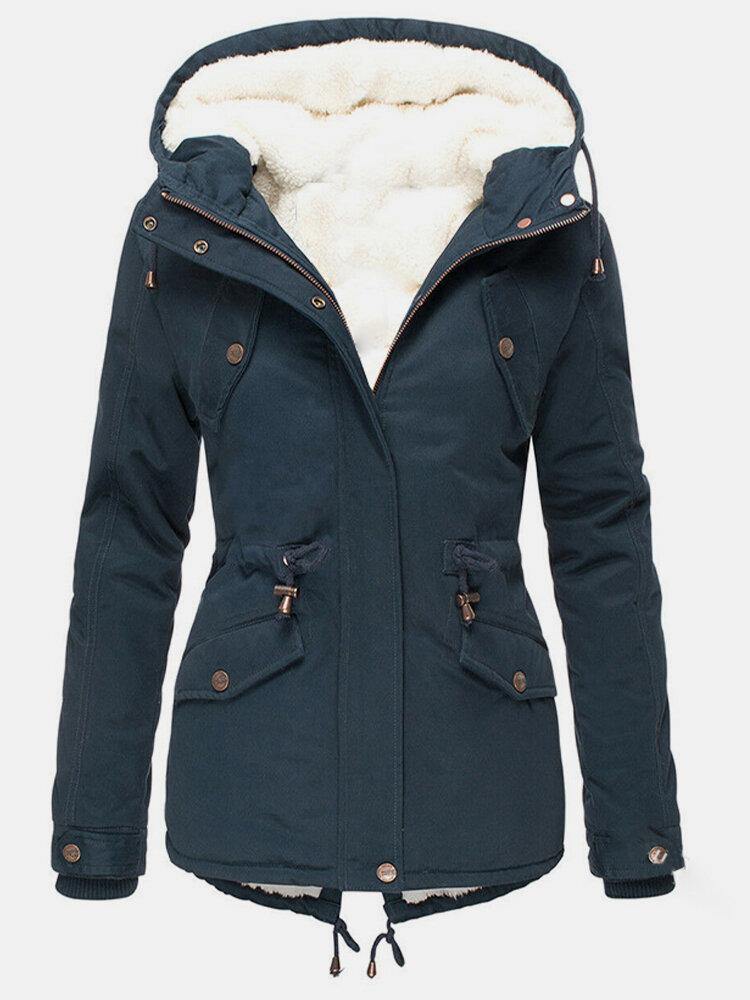 Stijlvolle warme winterjas, ideaal voor comfort en elegantie tijdens koude winterdagen.