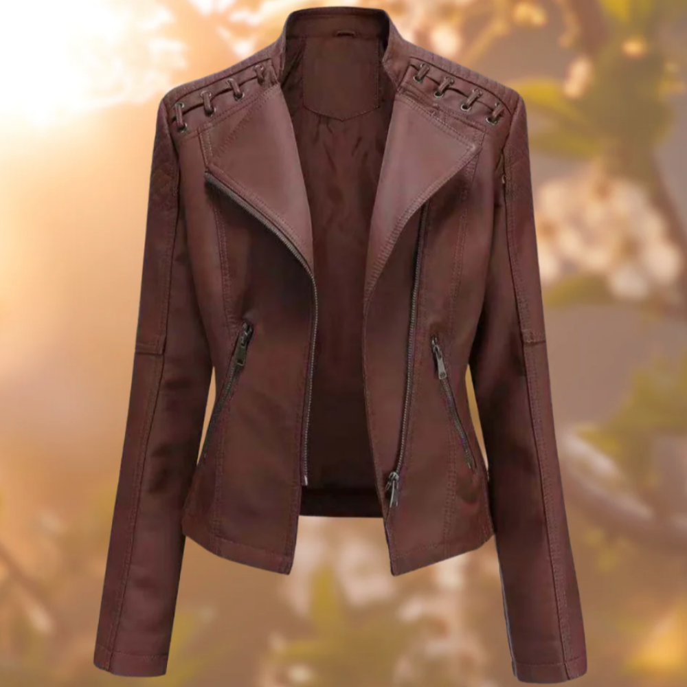 Elegante jas met een winters ontwerp en comfortabele voering.