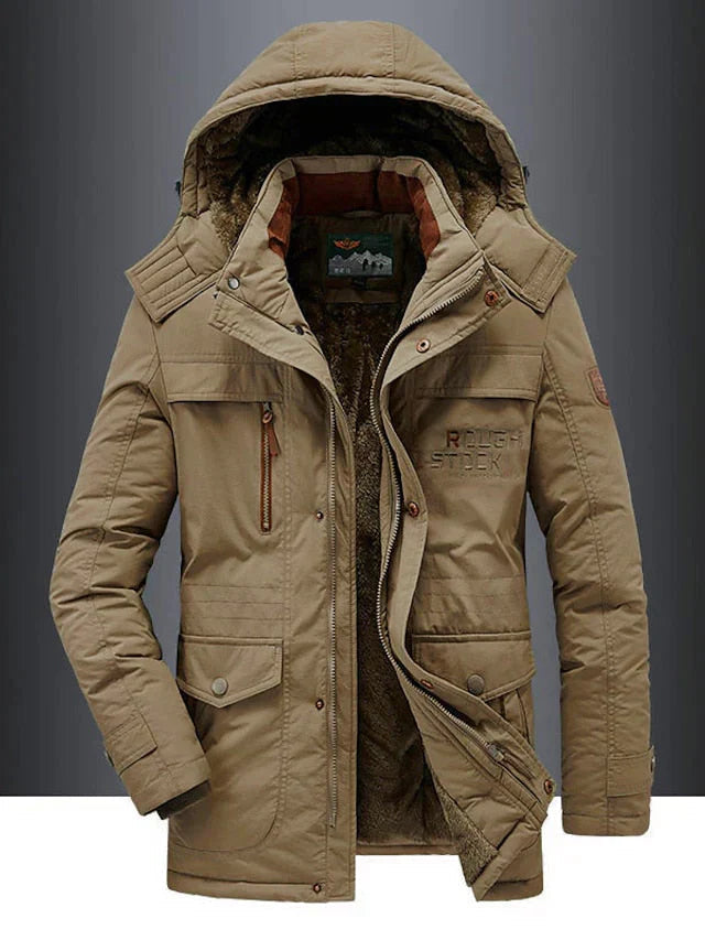 Stijlvolle winterjas voor heren met capuchon, ideaal voor koude winterdagen
