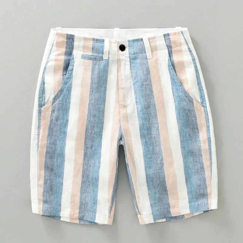 Stijlvolle linnen shorts met trekkoord voor heren – luchtig, comfortabel en elegant