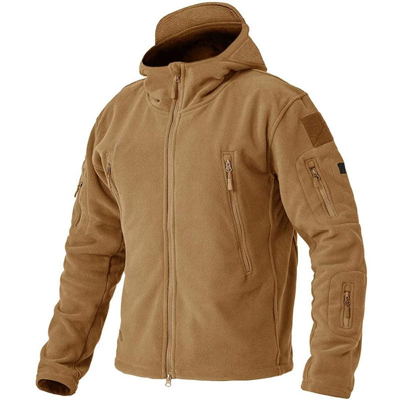 actisch winddicht fleecejack met fleece voering en ademend materiaal, ideaal voor buitenactiviteiten in koude omstandigheden