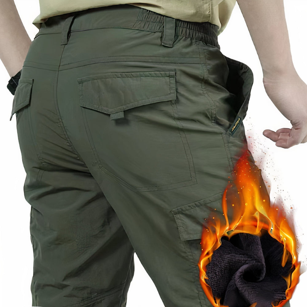 Tactische winterbroek voor heren, warm en robuust, ideaal voor outdooravonturen in de winter
